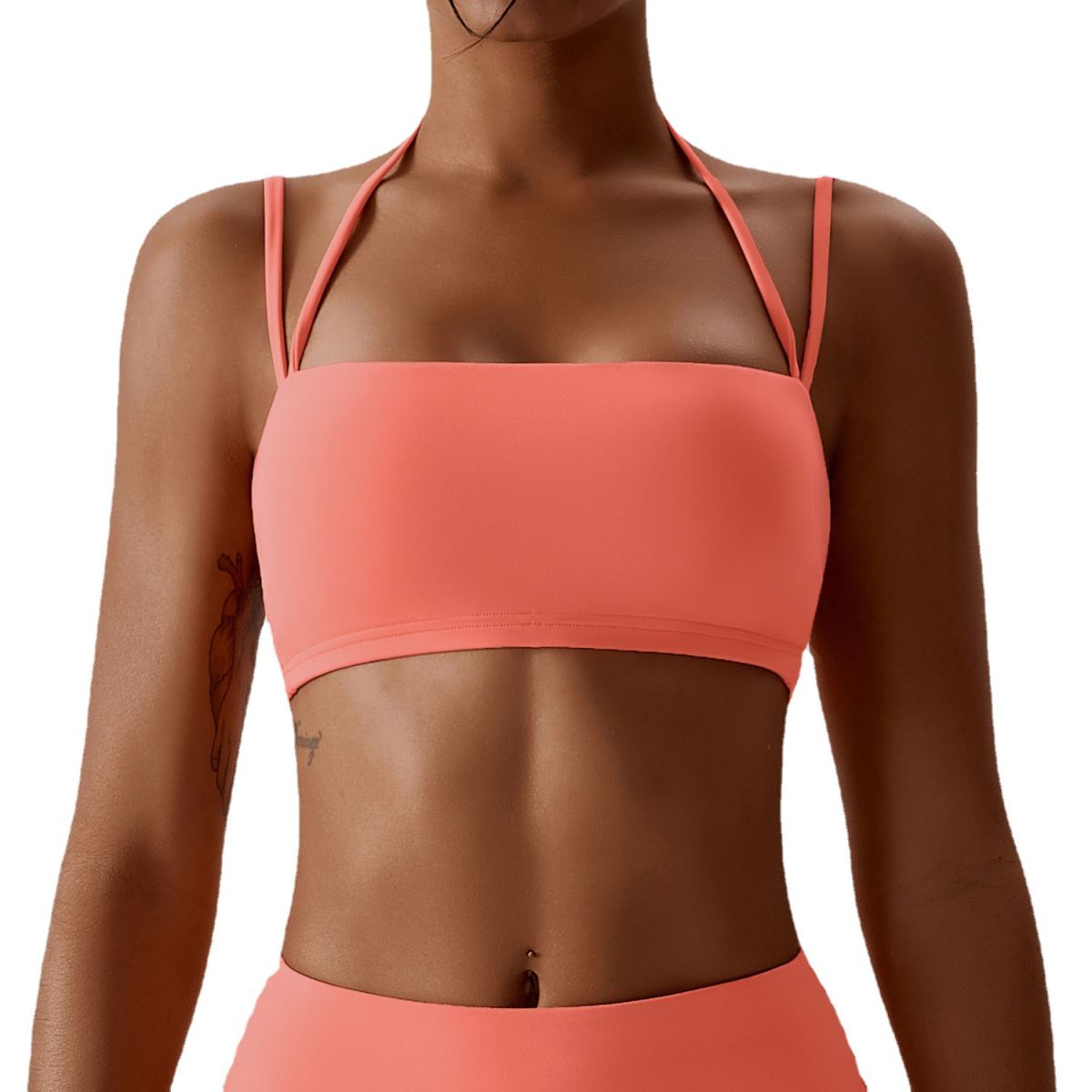 Nude Feel Fitness Vest Shockproof Tight Quick-drying Yoga Bra Outdoor Running Beauty Back Exercise Underwear
