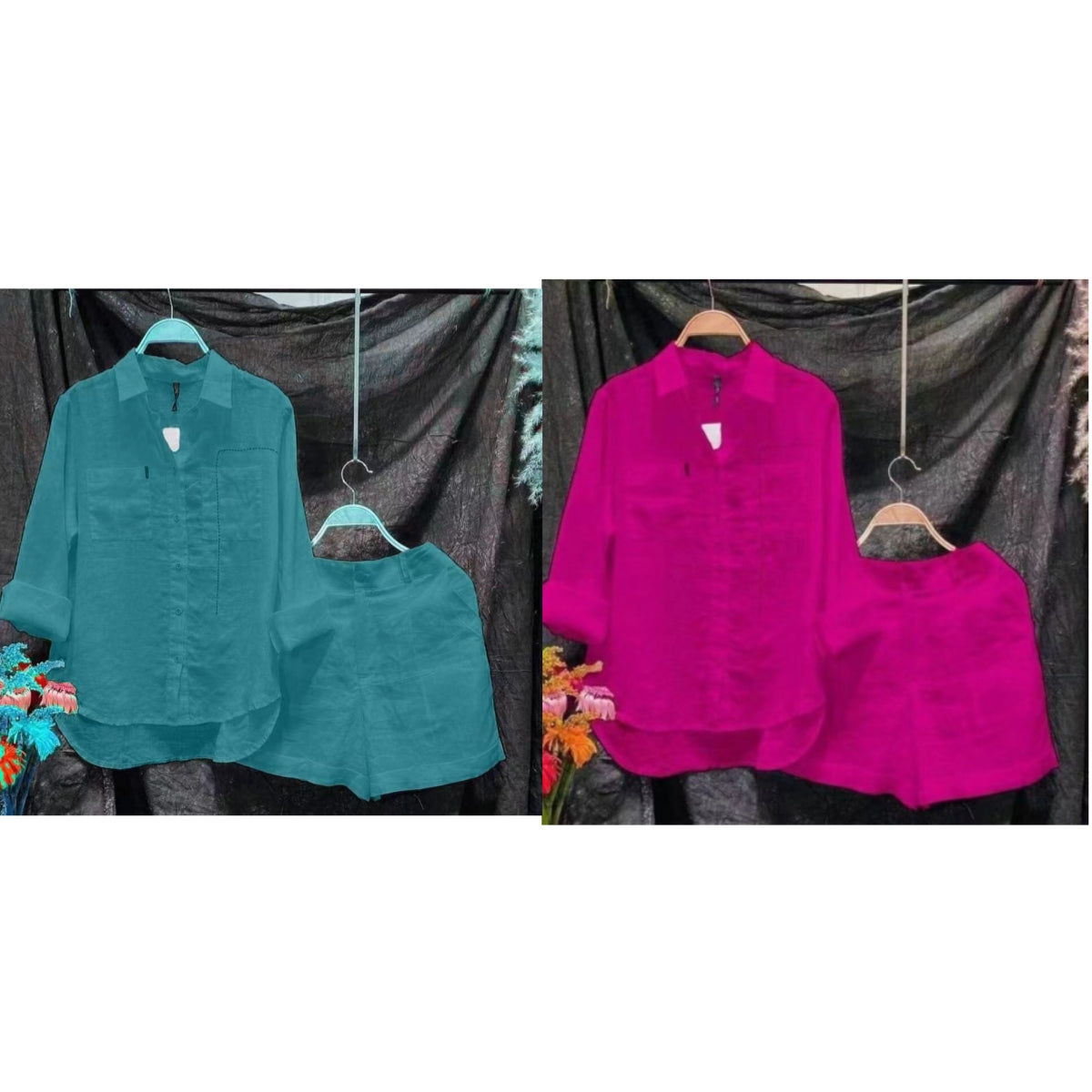 Fashion Solid Color Shirt Outfit