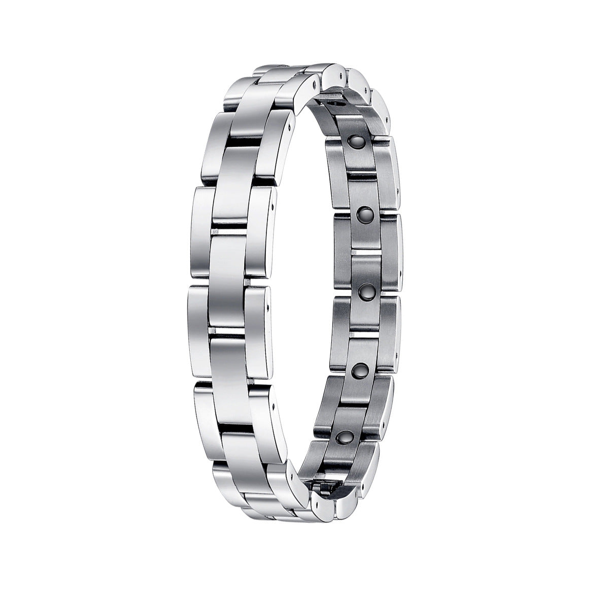 Men's Minimalist Fashion Stainless Steel Magnet Bracelet