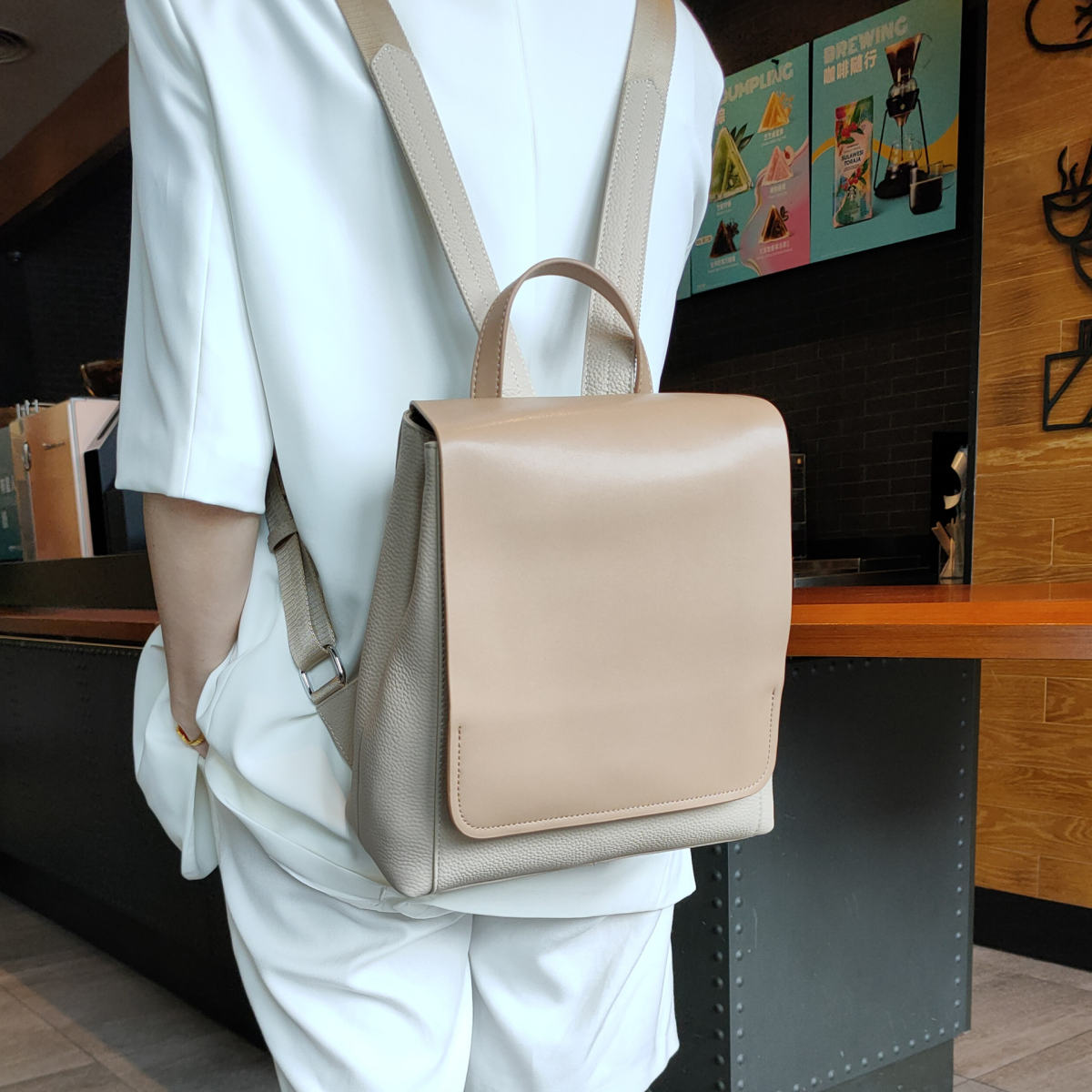 Korean-style Fashionable Womens Backpack