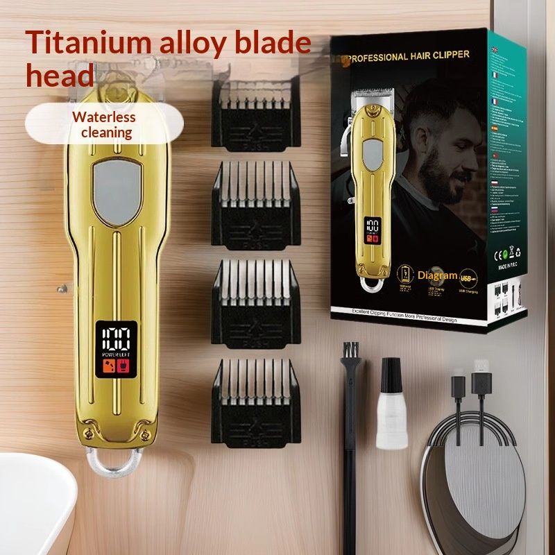 Digital Display Home Mens Hair Clipper