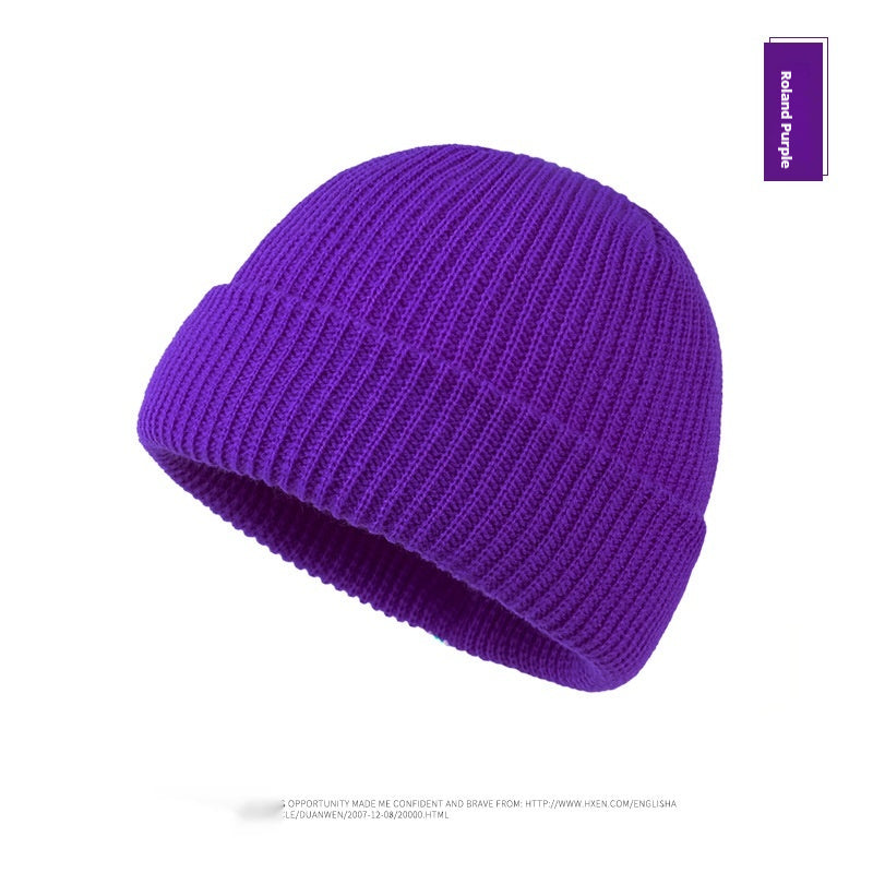Autumn And Winter New Korean Candy Color Knitted Wool Hat