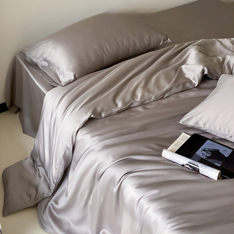 Solid-color Viscose Cooling Quilt Set For Home Use