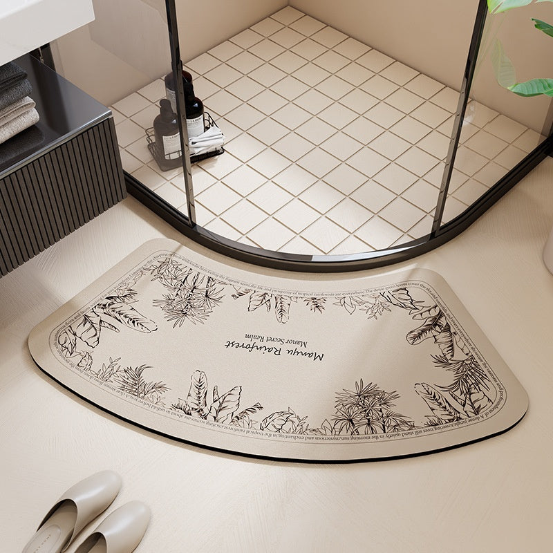 Diatomaceous Water-absorbing Bath Mat For The Toilet And Shower