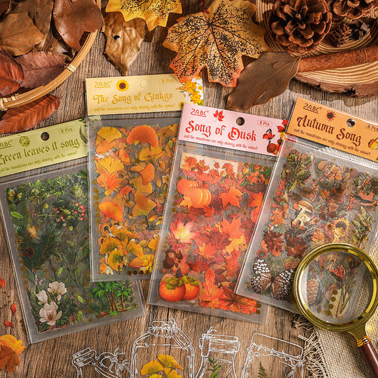 Forest Song Waterproof Pet Notebook Sticker Package