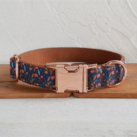 Tongmeng Garden Dog Collar Pet Supplies Export Leash Set Rose Gold Buckle