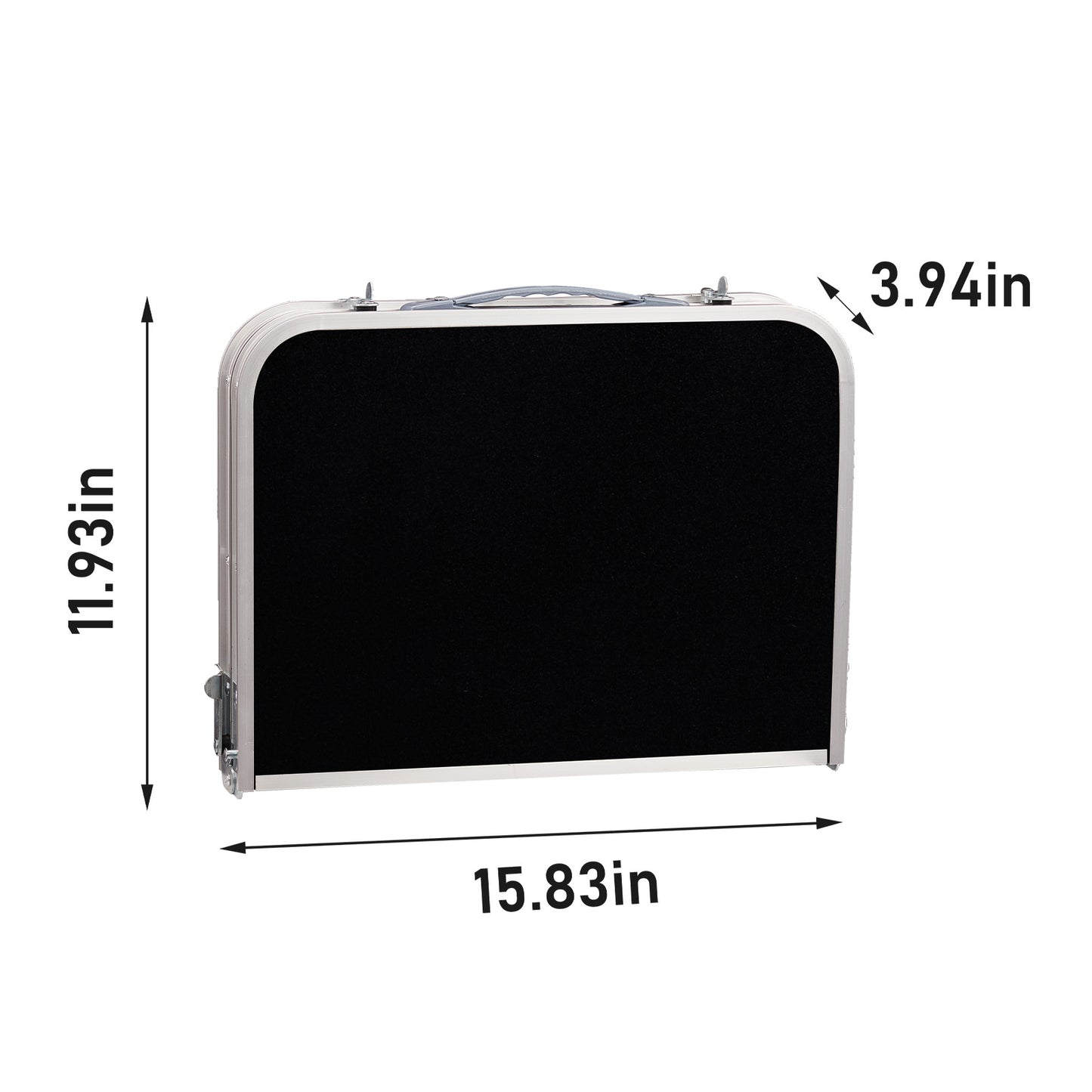 3ft Adjustable Height Foldable Camping Table With Storage Mesh, Lightweight Portable Outdoor Picnic BBQ Side Desk