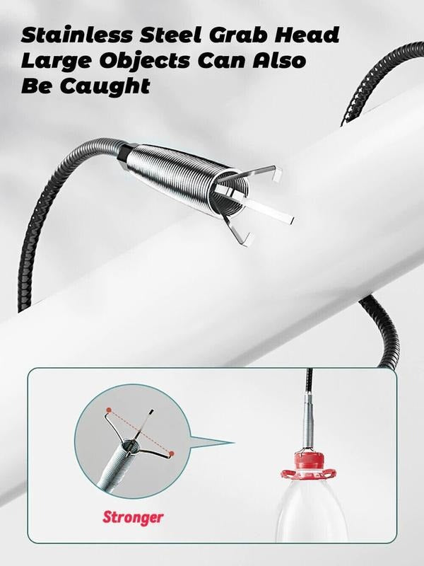 Drain Cleaner Spring Pipe Sticks Clog Remover Sewer Dredging Kitchen Sink Tools-60Cm