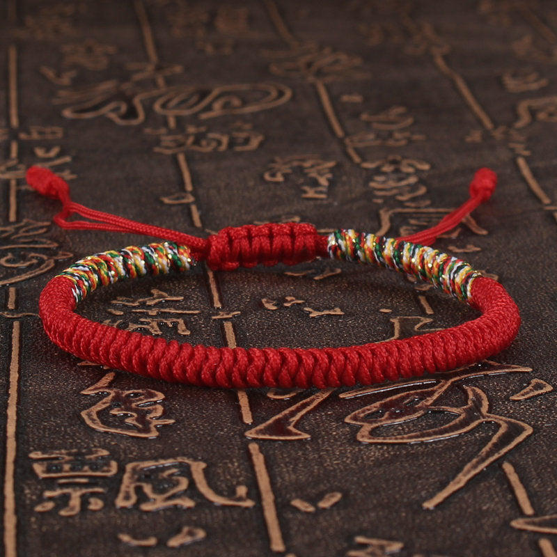 Best Seller In Europe And America Handmade Woven Jin Gang Knot Red Rope Bracelet