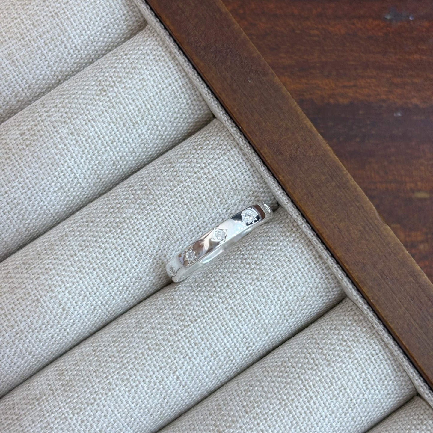 1pc 999 Sterling Silver Hammered Starburst Open Ring, Minimalist & Edgy Style, Perfect For Daily, Dating & Gifting, Ideal Valentine's Gift
