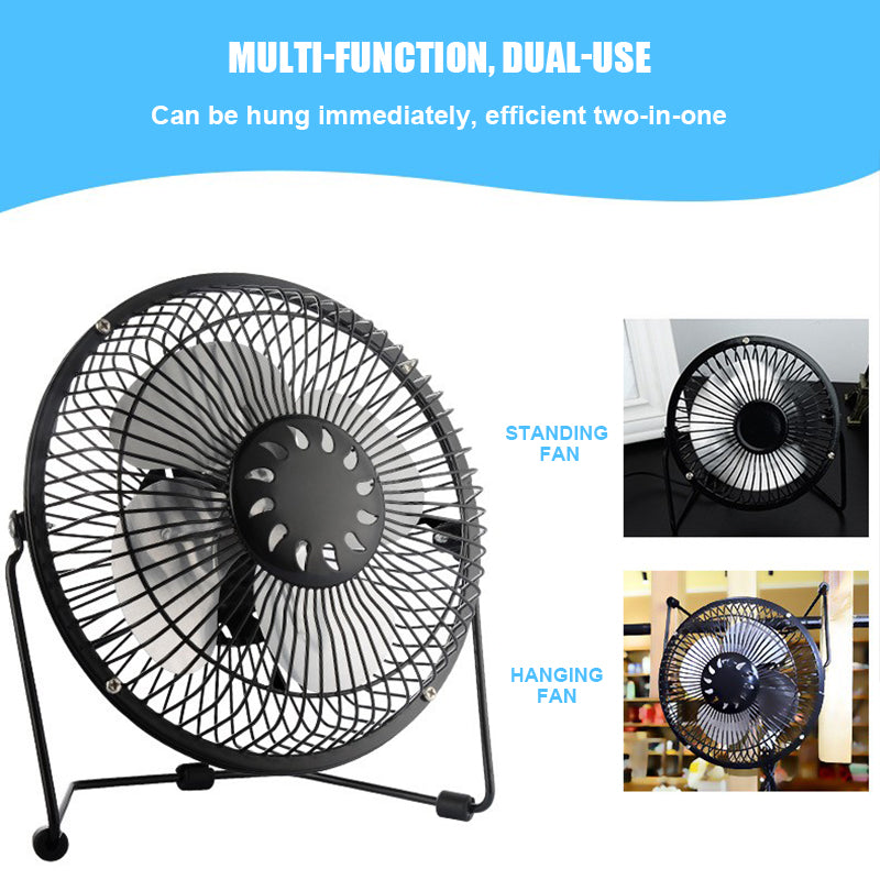 Portable Mini USB Cooling Fan 360 Small Desktop Desk Quiet Computer 4  6  8 Inch  20.3x20x11