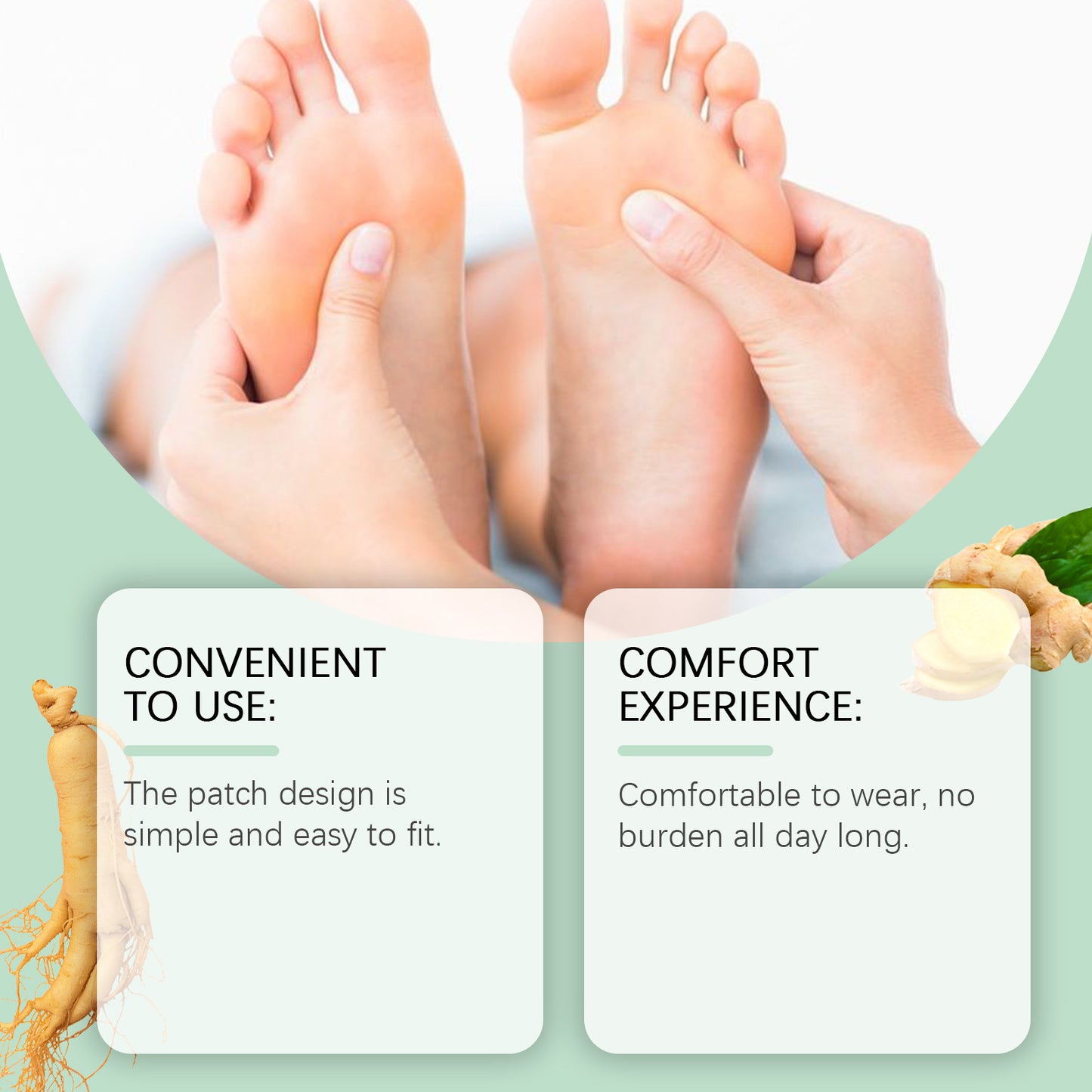 Massage Plant-Based Foot Patch Set