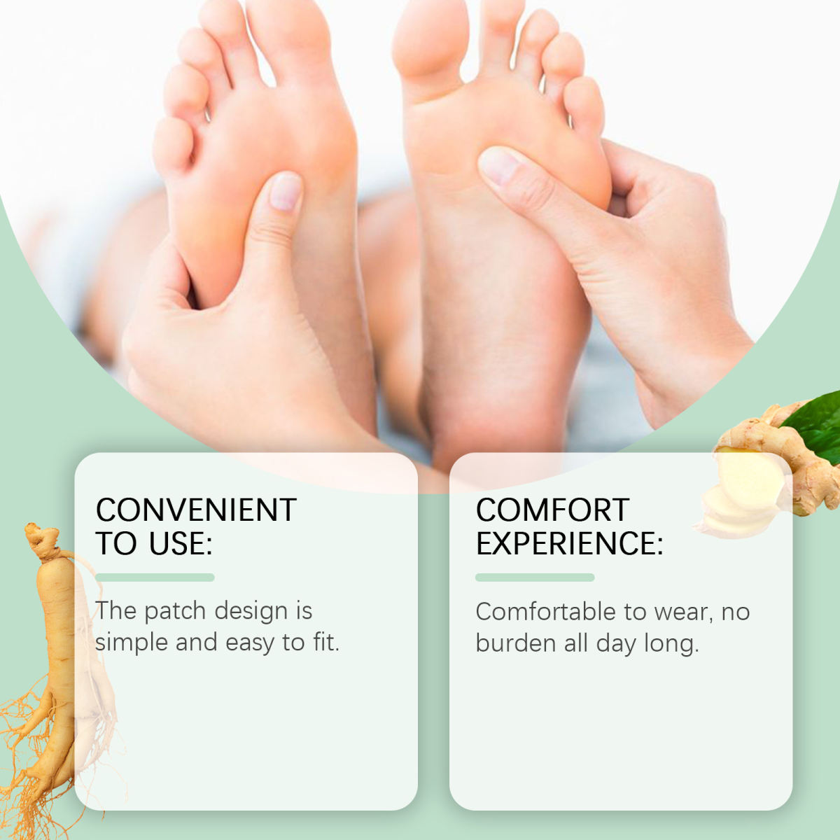Massage Plant-Based Foot Patch Set