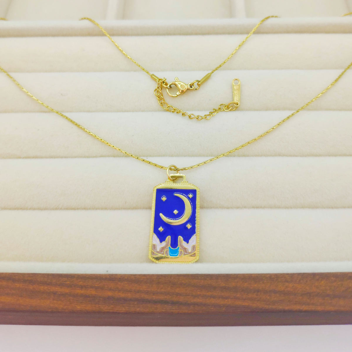 Ornament Accessories Plated 18K Gold Necklace