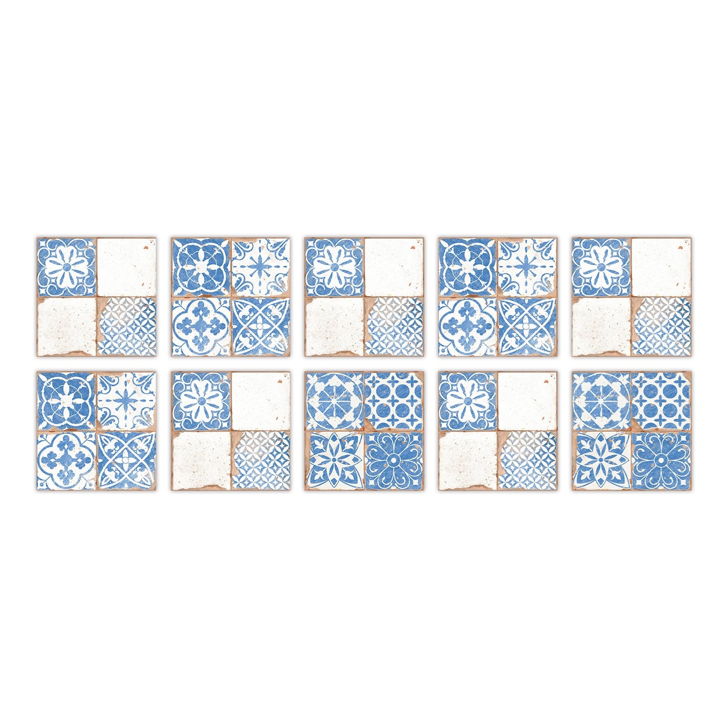 Kitchen Oil- And Water-Resistant Wall Stickers Imitating Tiles