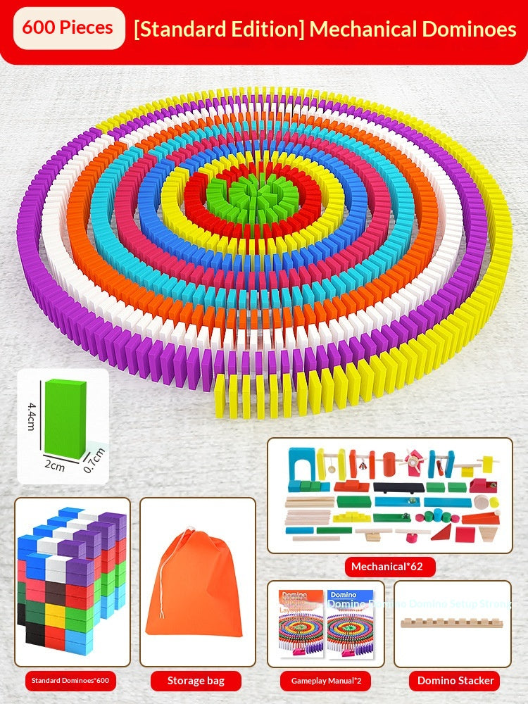 Educational Puzzle Toy Mechanism Building Blocks Gift Dominoes