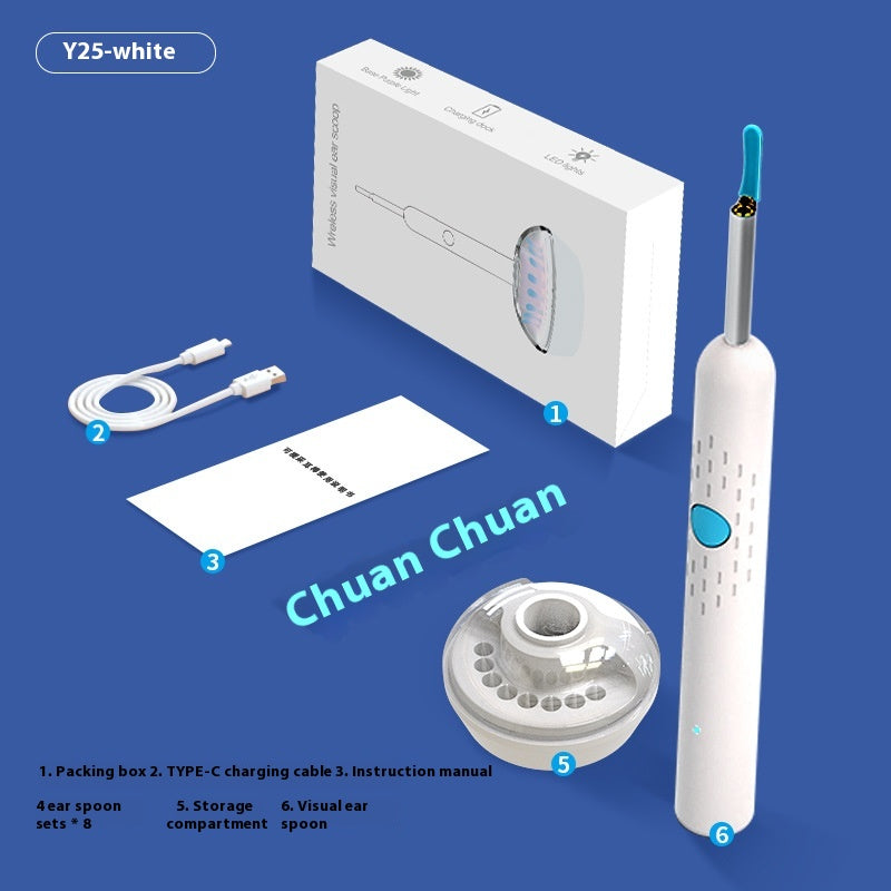 Visual Earpick With Charging Base HD Intelligent Luminous