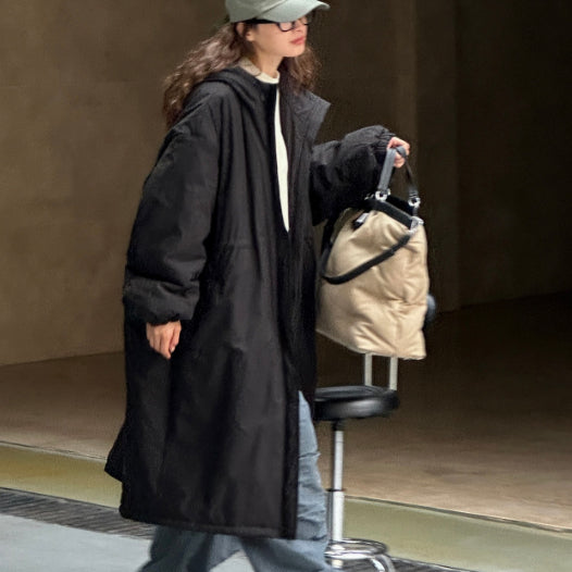 Winter Korean-style Casual Relaxed-fit Hooded Cotton-padded Coat
