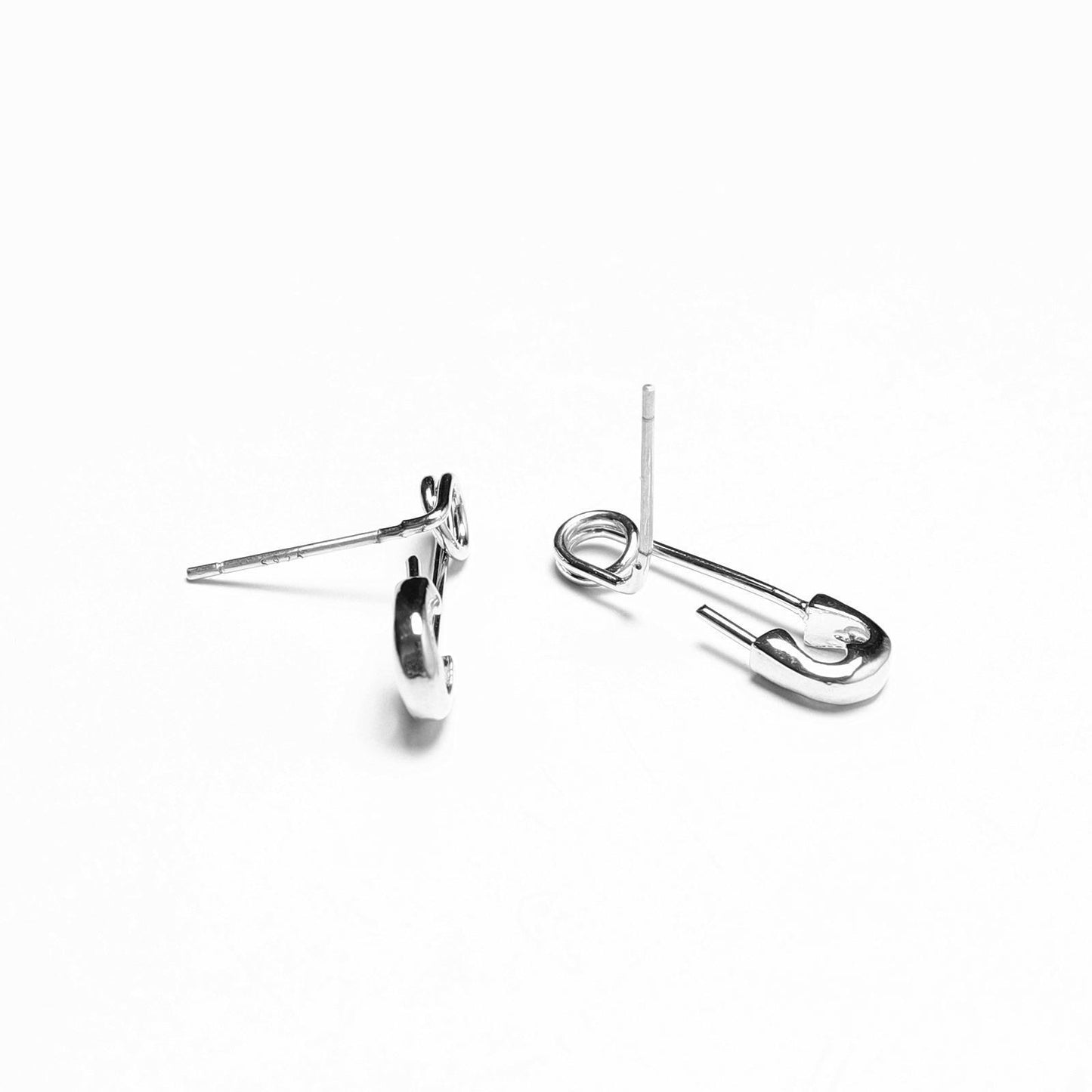 S925 Sterling Silver Korean-style Pin Earrings