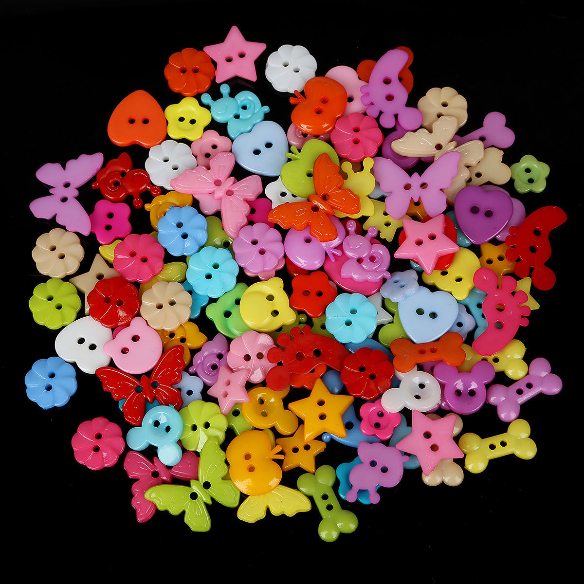 Colorful Buttons Handmade Diy Ornament Accessories
