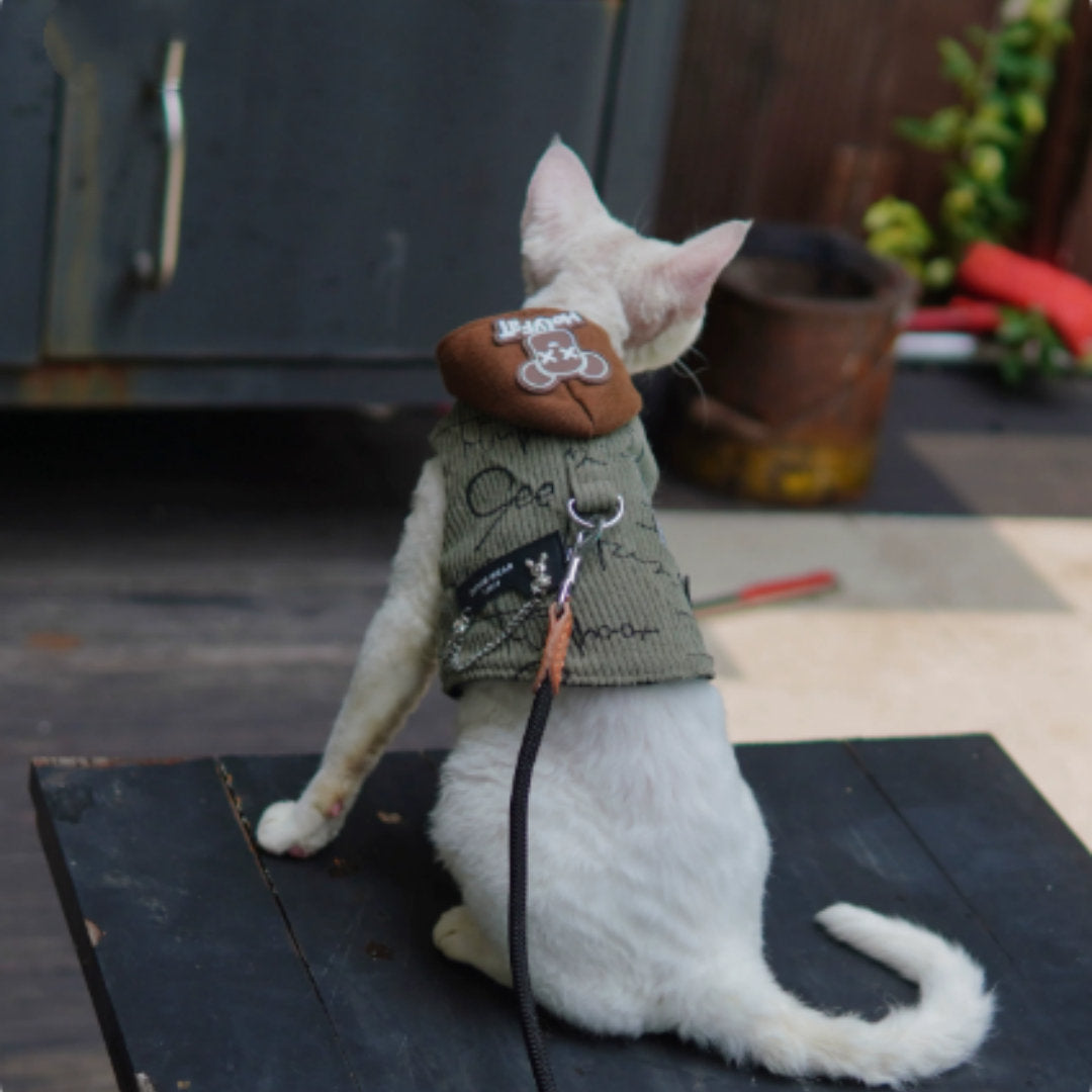 Outdoor Pet Half-Shirt For Hiking And Camping