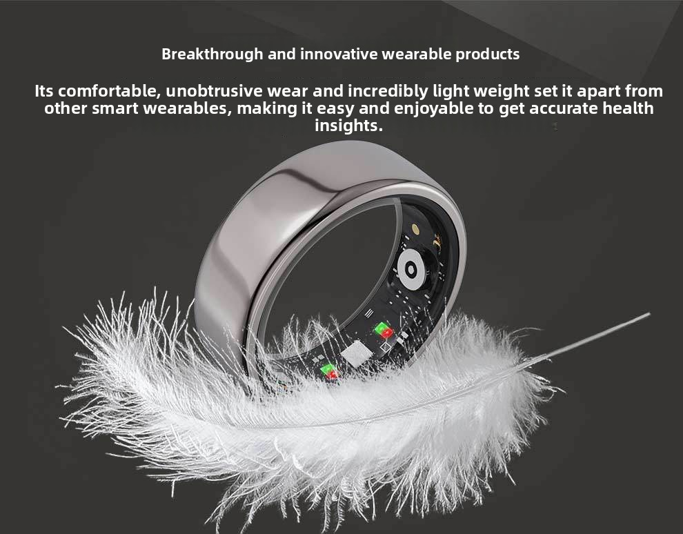Smart Ring Heart Rate Blood Oxygen Sleep Monitor Step Counter & Female Cycle Tracker