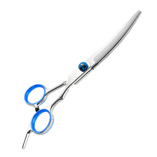Pet grooming scissors-upward bending scissors-1 pair-pvc bag