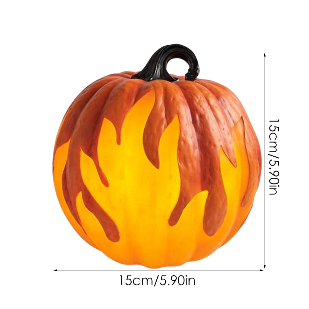 Halloween Pumpkin Lantern Battery Operated Jack O Lantern Flame Lighted Pumpkin Party Favor For Halloween Home Decoration