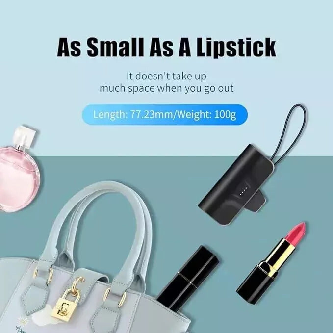 9000000mAh Mini Pocket Capsule Power Bank 20W Fast Charging Portable Charger For IPhoneAndroid Phone Pad