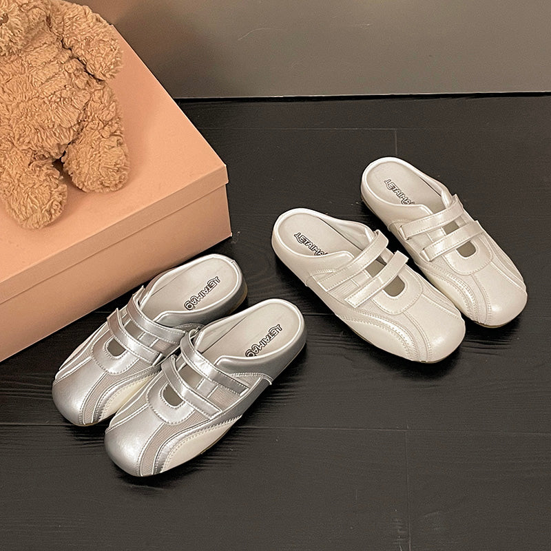 2026 New Spring Summer Women Lightweight Low Cut Shoes, Round Toe Velcro Mesh Sport Casual Sneakers, Foot Slimming Design