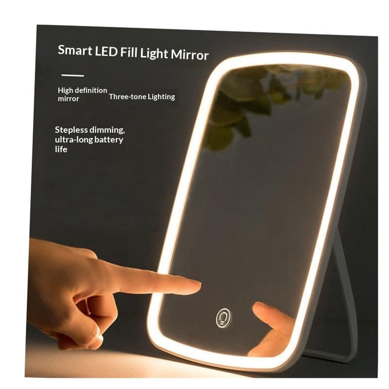 Simple Desktop Home LED Makeup Mirror