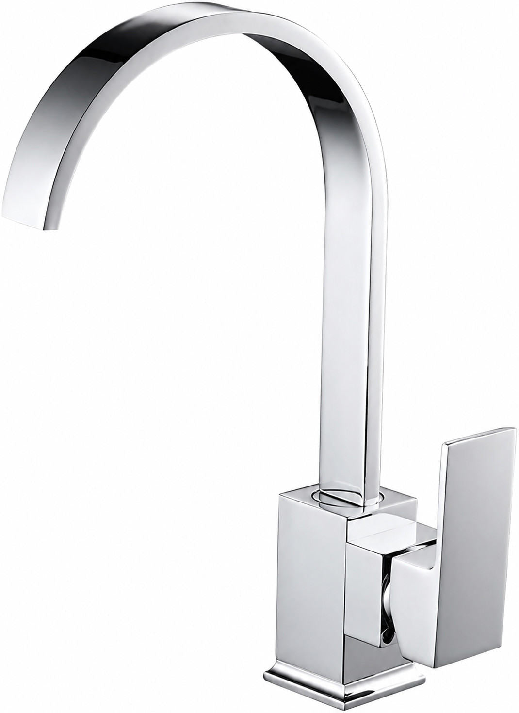 Kitchen Sink Mixer Tap Chrome Waterfall Monobloc Swivel Single Lever