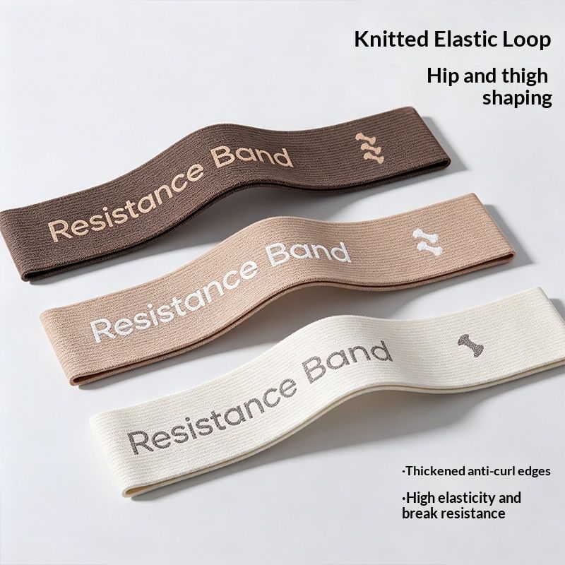 Knitted Yoga Fitness Womens Elastic Loop Resistance Band