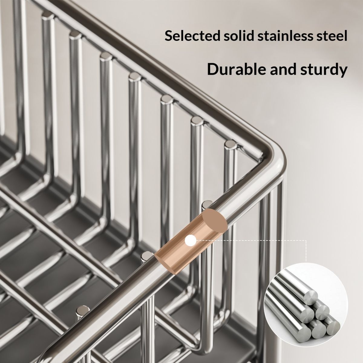 Kitchen Stainless Steel Dishcloth Drying Rack Sink Cloth Holder