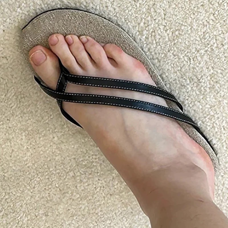 Korean-style Niche Beach Resort Flat Flip-flops