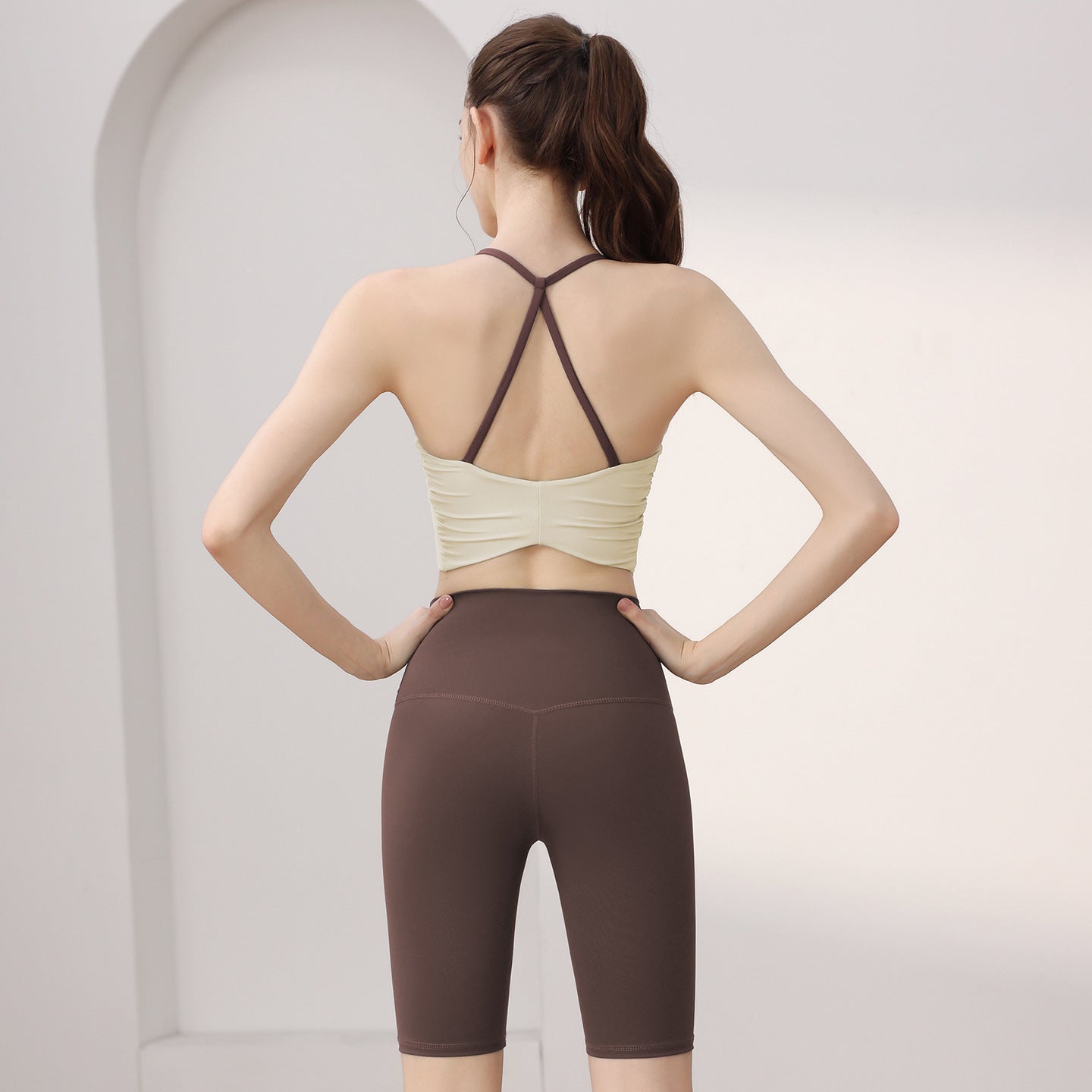 Running Exercise Underwear Yoga Clothes Suit Women's High-strength Shockproof Sports Fitness Beautiful Vest