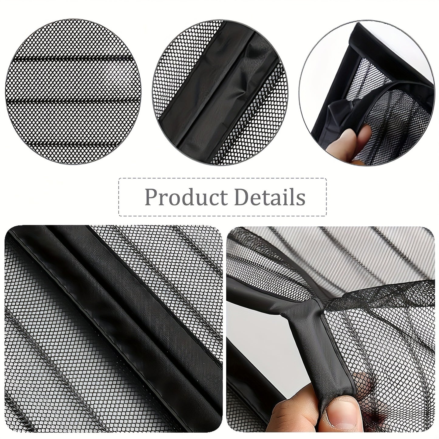 Magnetic Screen Door With Strong Magnetic Closure - No Drilling Required, Hands-free Sliding Door Curtain, Suitable For Indoor Outdoor Use - Heavy-duty Mosquito Netting, Perfect For Front And Back Doo