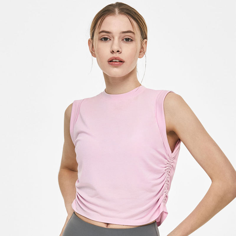Summer New Womens Sports Yoga Tank Top Nylon Fitness Yoga Top
