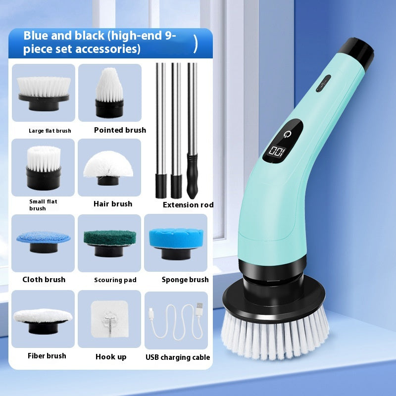 Car Kitchen Wireless Charging Handheld Multifunctional Electric Cleaning Brush