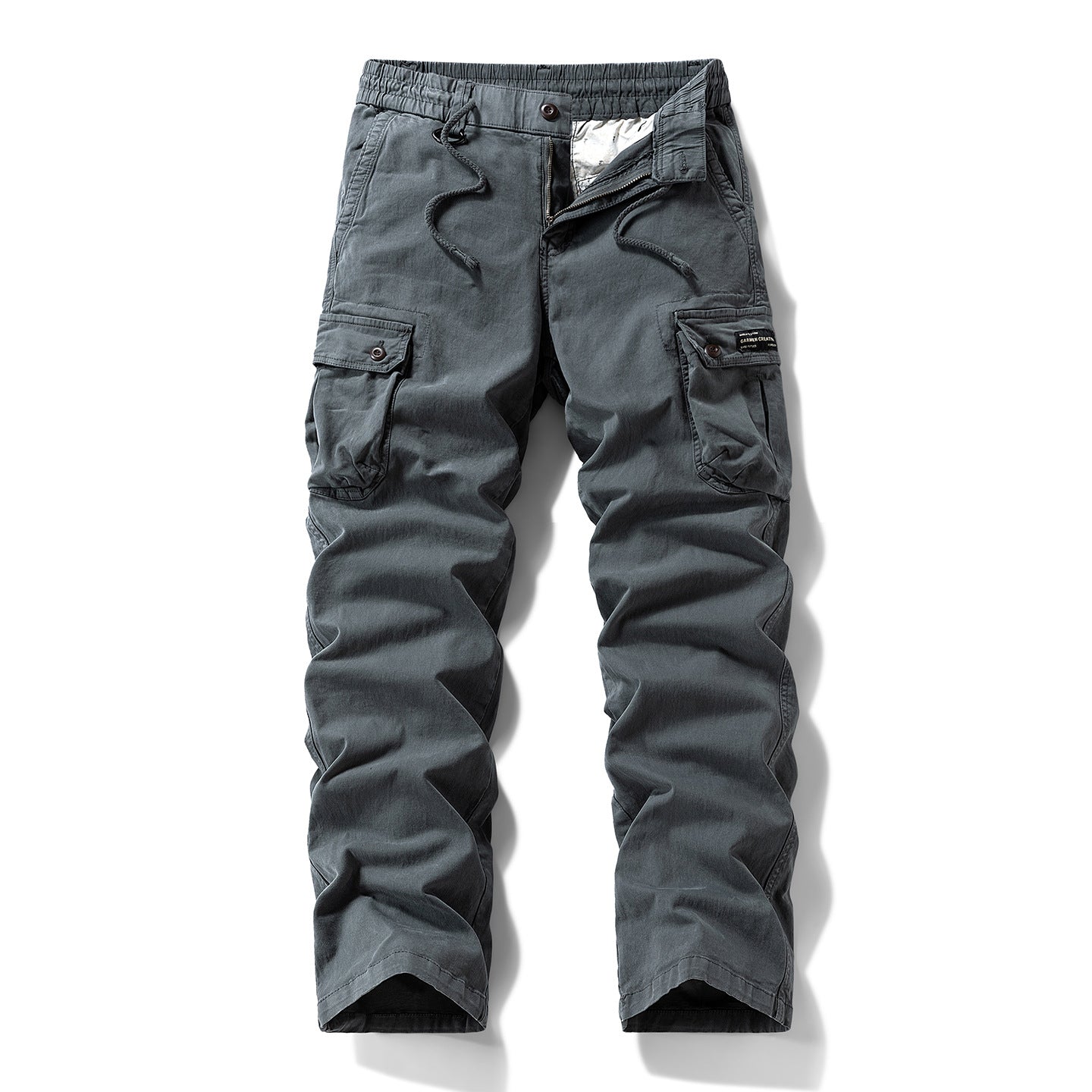 Men's Outdoor Loose Straight-Leg Multi-Pocket Athletic Casual Pants