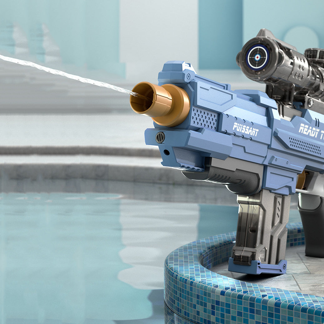 Outdoor Electric Water Gun Squirt Blaster Soaker Summer Pool Toy Auto Suction Xmas Gift