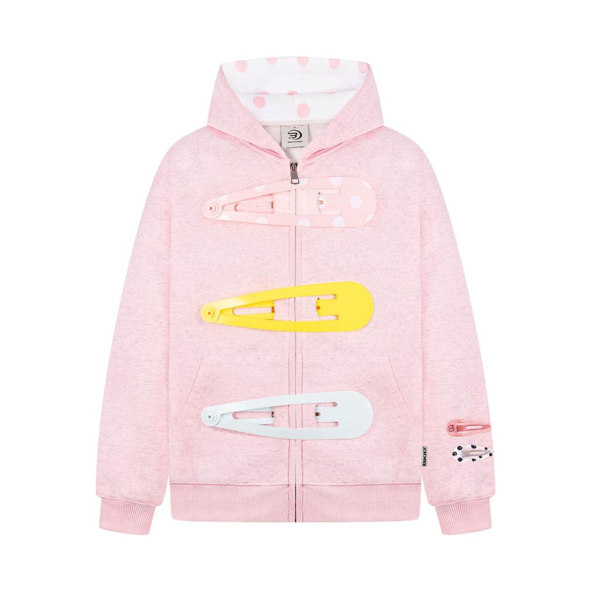 Womens Unique American-Style Oversized Hair Clip Hooded Coat