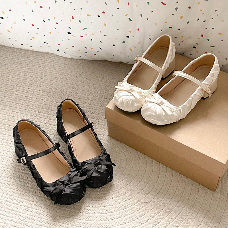 French Retro Thick Heel Shallow Mouth Single Shoe 2026 New Summer Small Soft Sole With Skirt Mary Jane Women's Shoes
