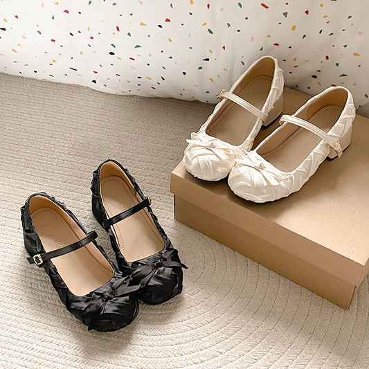 French Retro Thick Heel Shallow Mouth Single Shoe 2026 New Summer Small Soft Sole With Skirt Mary Jane Women's Shoes