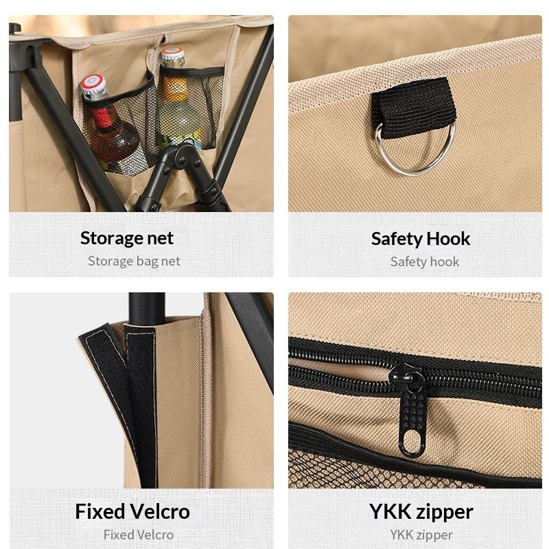 Pushable Portable Cart For Outdoor Camping And Gathering