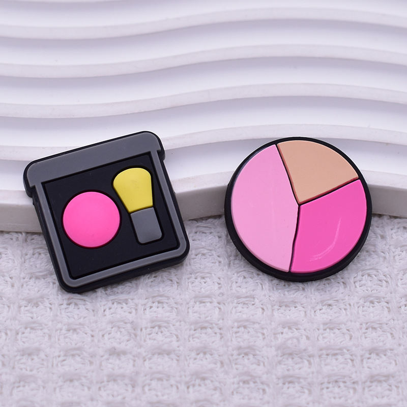 Cartoon Cosmetics Series PVC Soft Rubber Beach Shoes Accessories Makeup
