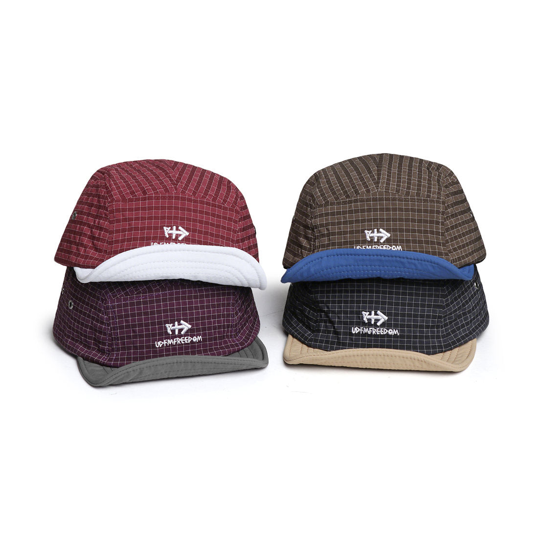Striped Lightweight Quick-drying Soft-brimmed Baseball Cap With Retro American Color-matching Letters, Five-piece Hat, For Outdoor Hiking And Cycling, Beanie Cap