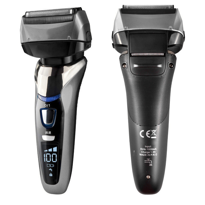 Shaver Intelligent Digital Display Fast Charging Electric Shaver