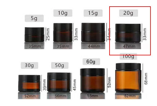 Amber Glass Cream Jar For Light-sensitive Products