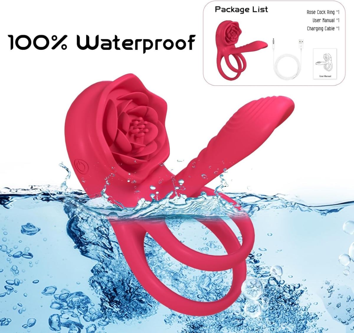 Vibrating Cock Ring   Ring  Testicular Stimulation  Toys For Men